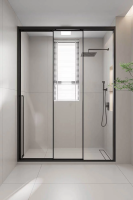 Душевая дверь раздвижная PR3/R-170-01-B-C4 1700x2000 Цвет профиля Чёрный матовый Стекло Прозрачное Veconi