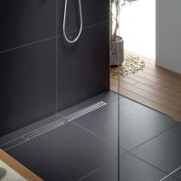 Душевой лоток TIMO Drain System 600  с вставкой "lines", Сатин