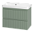 VICTORY - 70 Тумба подвесная с 2 ящ. зеленый + раковина УТ000015998 Brevita
