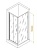 Душевой уголок RGW PA-142 (PA-21 + Z-050-5) прямоугольный  120* 90*190 060814229-11 профиль Хром стекло Прозрачное 5 мм RGW
